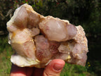 Natural Red Hematoid Quartz Crystal Clusters x 2 From Zimbabwe - TopRock
