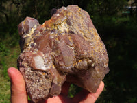 Natural Red Hematoid Quartz Crystal Clusters x 2 From Zimbabwe - TopRock