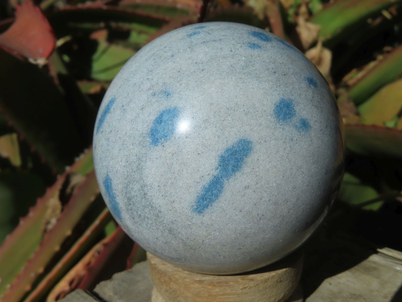 Polished Blue Spotted Spinel Spheres x 6 From Madagascar - TopRock
