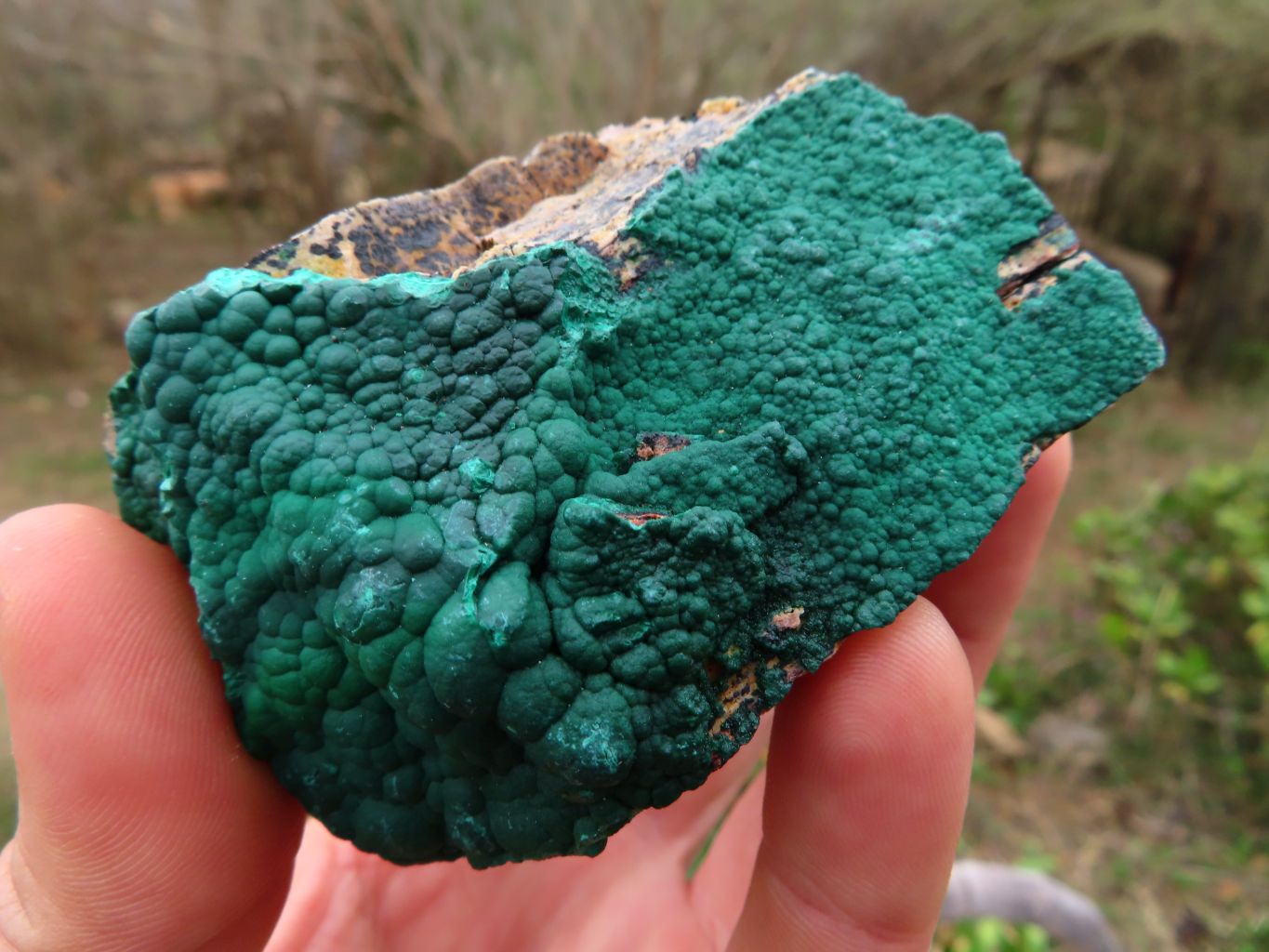 Natural Malachite Crystalline Specimens x 6 From Tenke Fungurume, Congo - TopRock