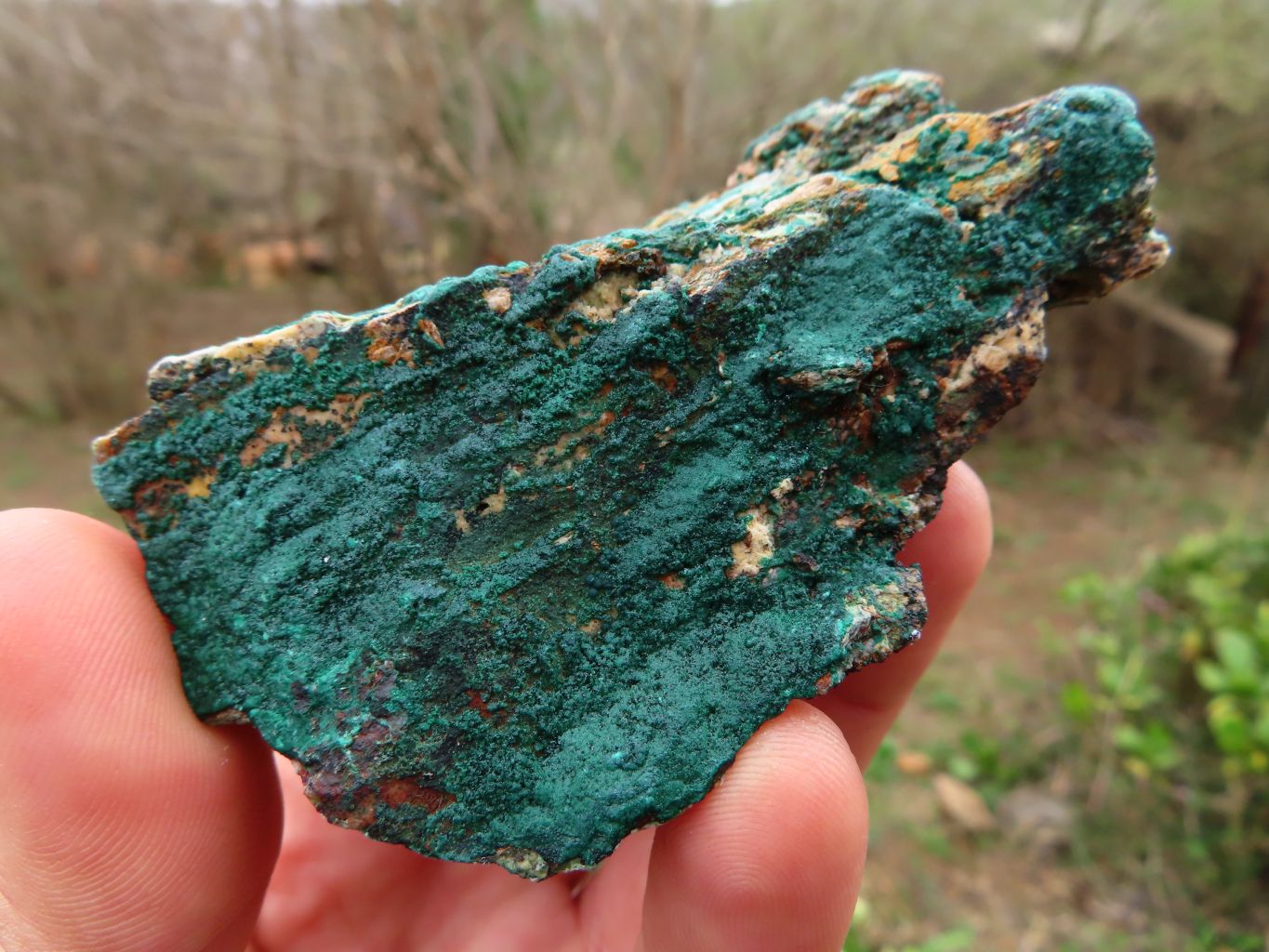 Natural Malachite Crystalline Specimens x 6 From Tenke Fungurume, Congo - TopRock