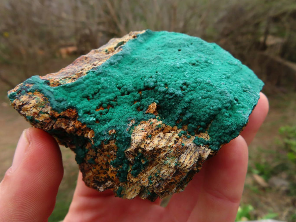 Natural Malachite Crystalline Specimens x 6 From Tenke Fungurume, Congo - TopRock