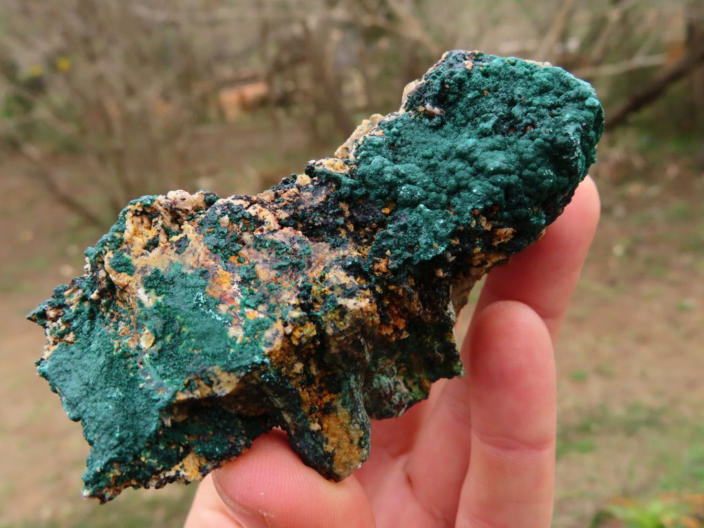 Natural Malachite Crystalline Specimens x 6 From Tenke Fungurume, Congo - TopRock