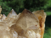 Natural Smokey Phantom Quartz Clusters x 2 From Lwena, Congo - TopRock