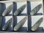 Polished NEW Blue Spinel Massage Wands x 6 From Madagascar - TopRock