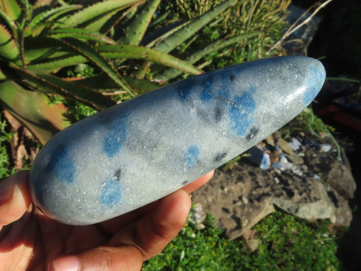 Polished NEW Blue Spinel Massage Wands x 6 From Madagascar - TopRock
