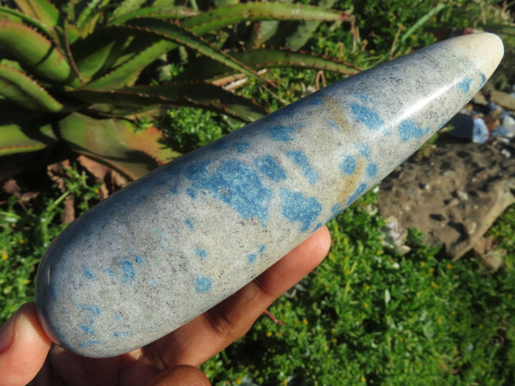 Polished NEW Blue Spinel Massage Wands x 6 From Madagascar - TopRock