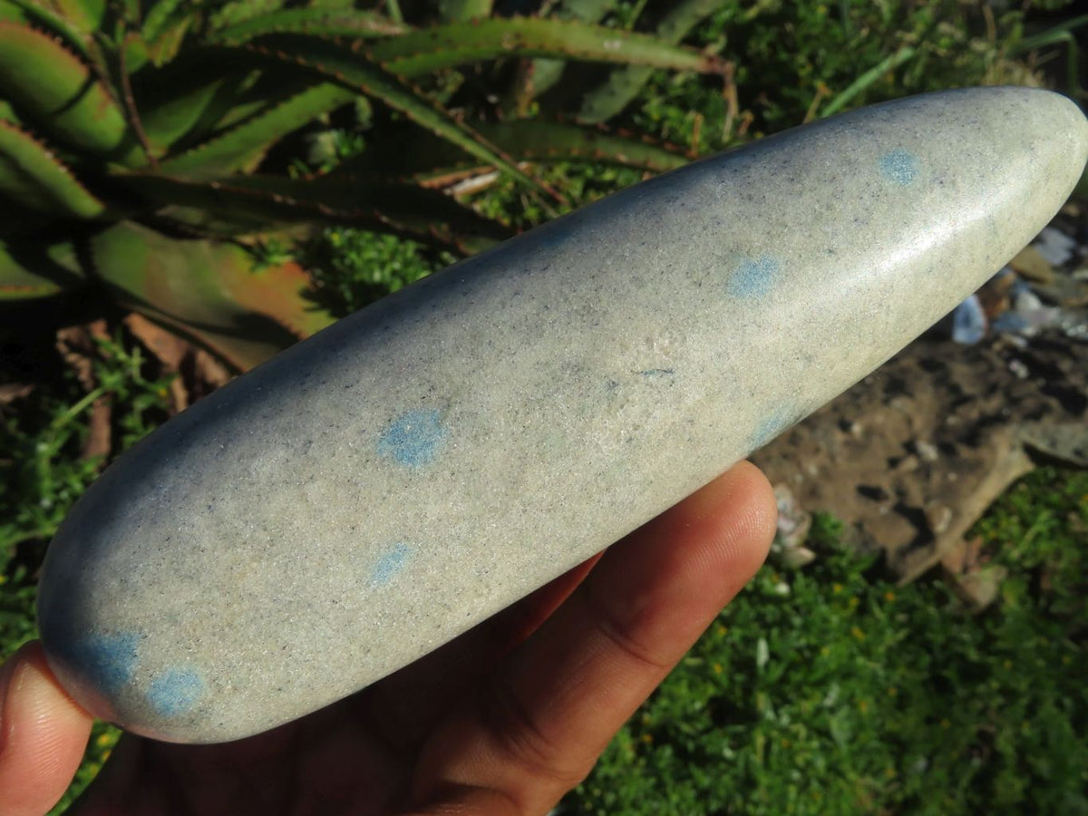 Polished NEW Blue Spinel Massage Wands x 6 From Madagascar - TopRock