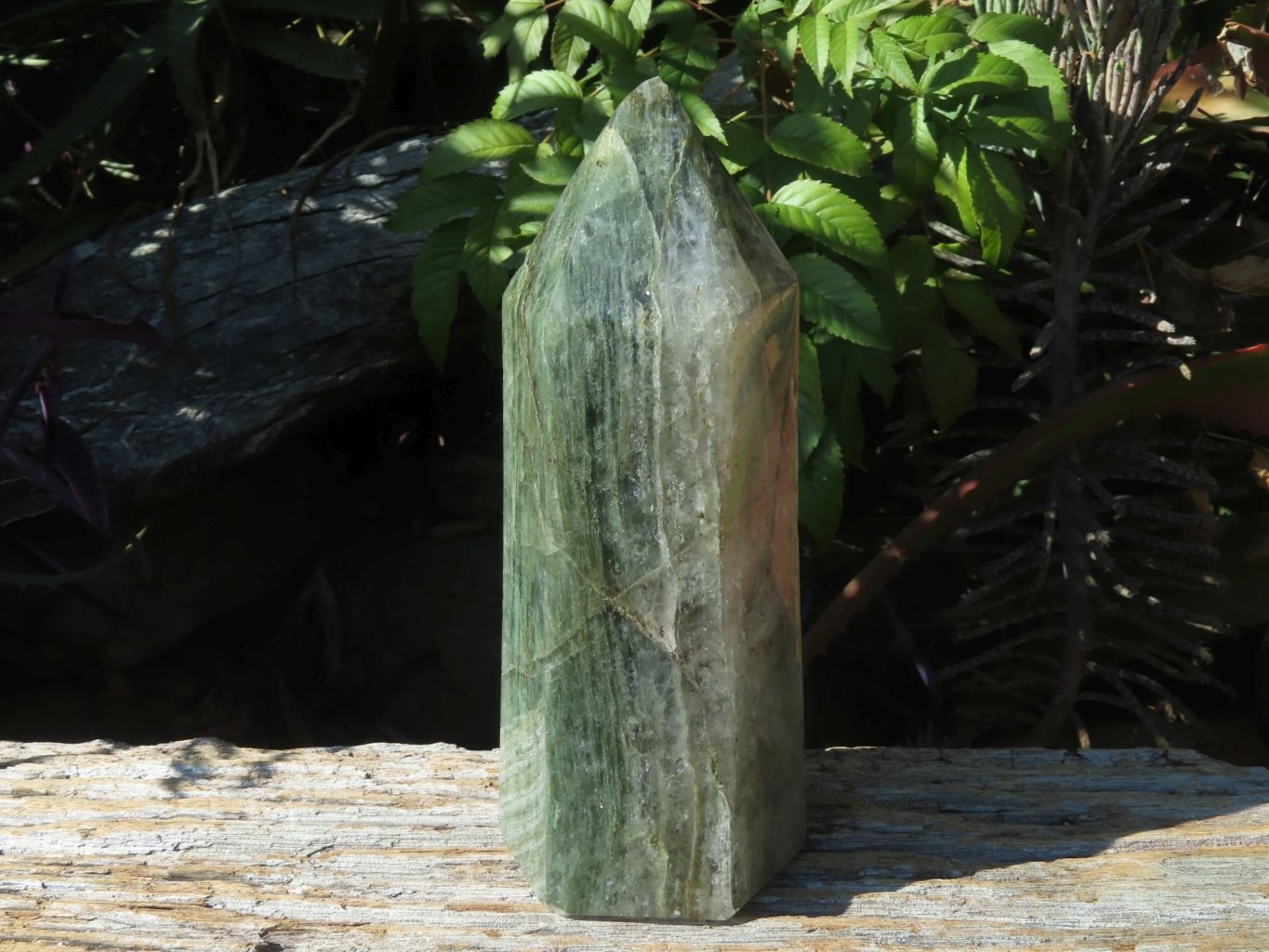 Polished Banded Green Fuchsite Crystal Points x 2 From Madagascar - TopRock