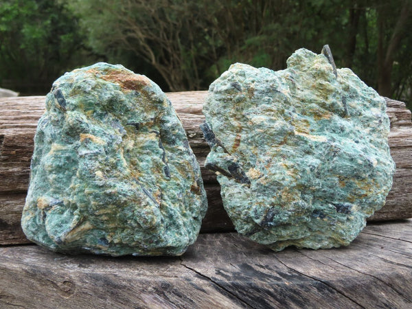 Natural Kyanite In Fuchsite Large Specimens x 2 From Zimbabwe - TopRock