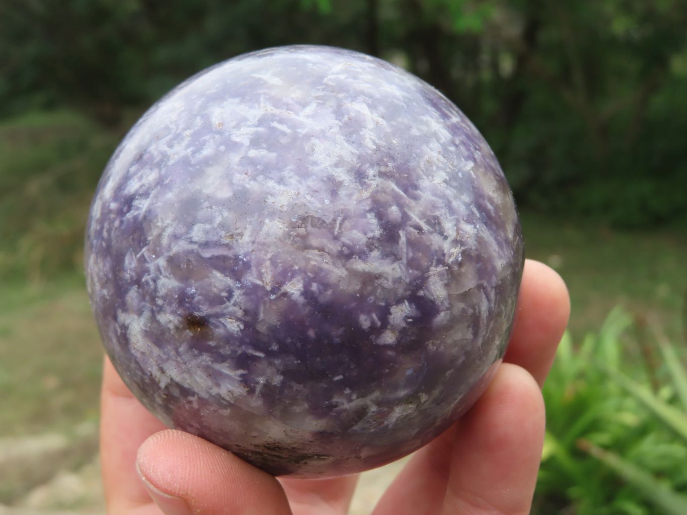 Polished Lepidolite Spheres x 3 From Madagascar - TopRock