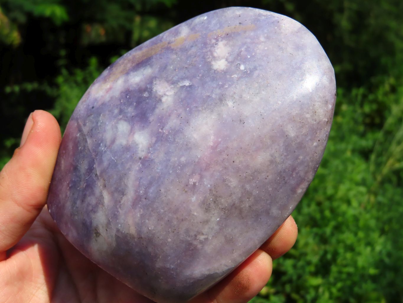Polished Gem Lithium Mica Lepidolite Display Free Forms x 3 From Zimbabwe - TopRock