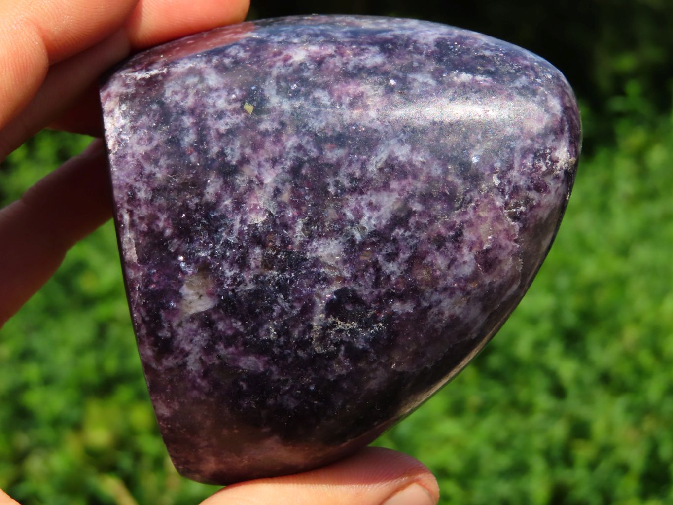 Polished Gem Lithium Mica Lepidolite Display Free Forms x 3 From Zimbabwe - TopRock