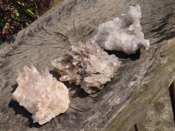 Natural Quartz Crystal Clusters x 6 From Madagascar - TopRock