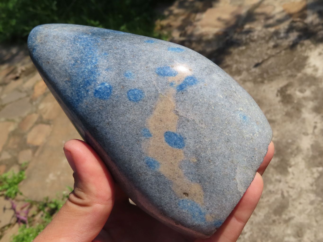 Polished Blue Spotted Spinel Standing Free Forms x 2 From Madagascar - TopRock