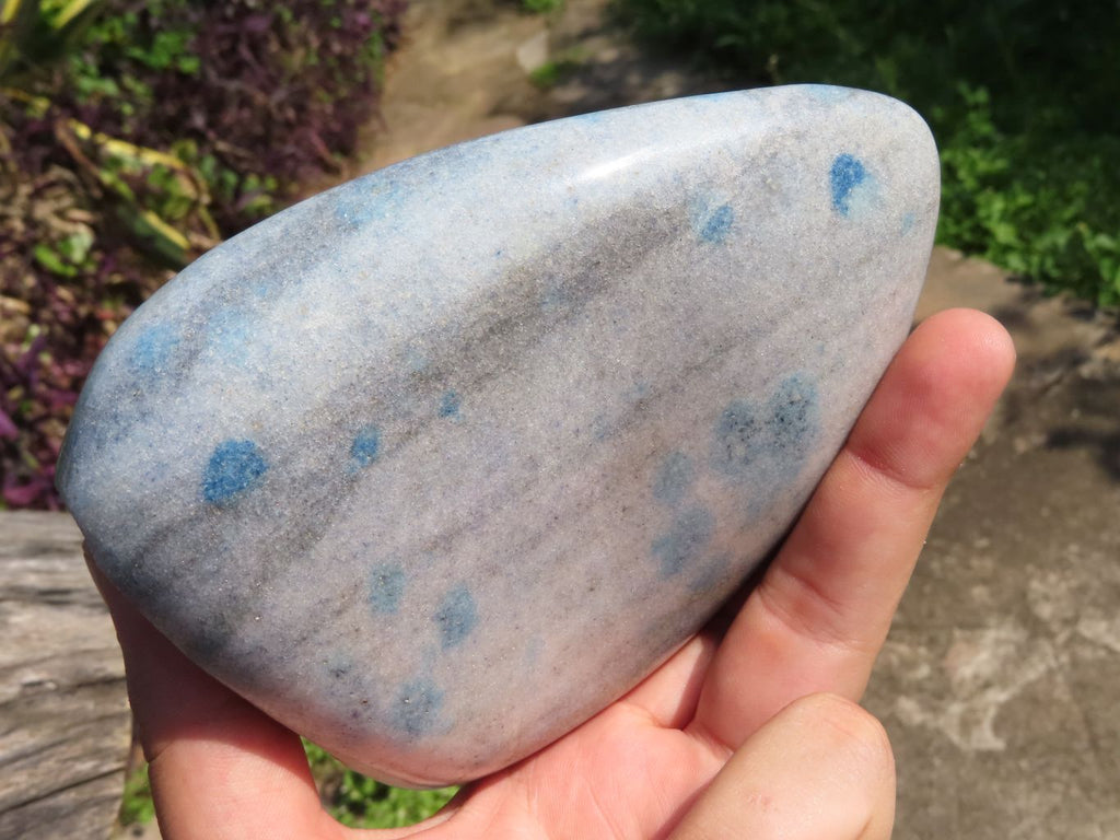 Polished Blue Spotted Spinel Standing Free Forms x 2 From Madagascar - TopRock