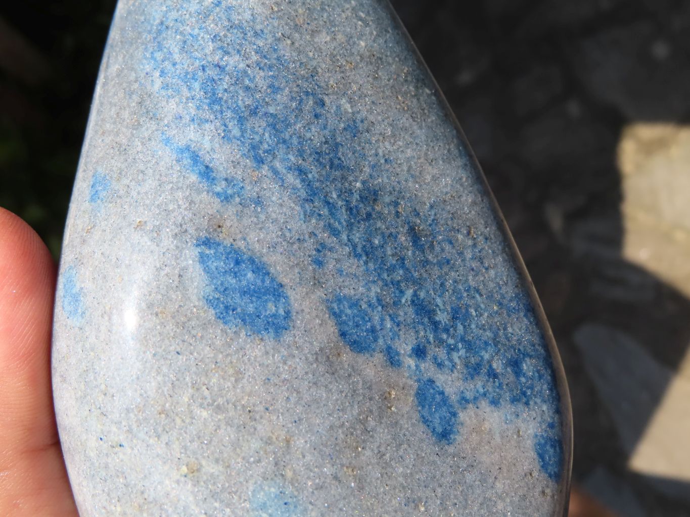 Polished Blue Spotted Spinel Standing Free Forms x 2 From Madagascar - TopRock