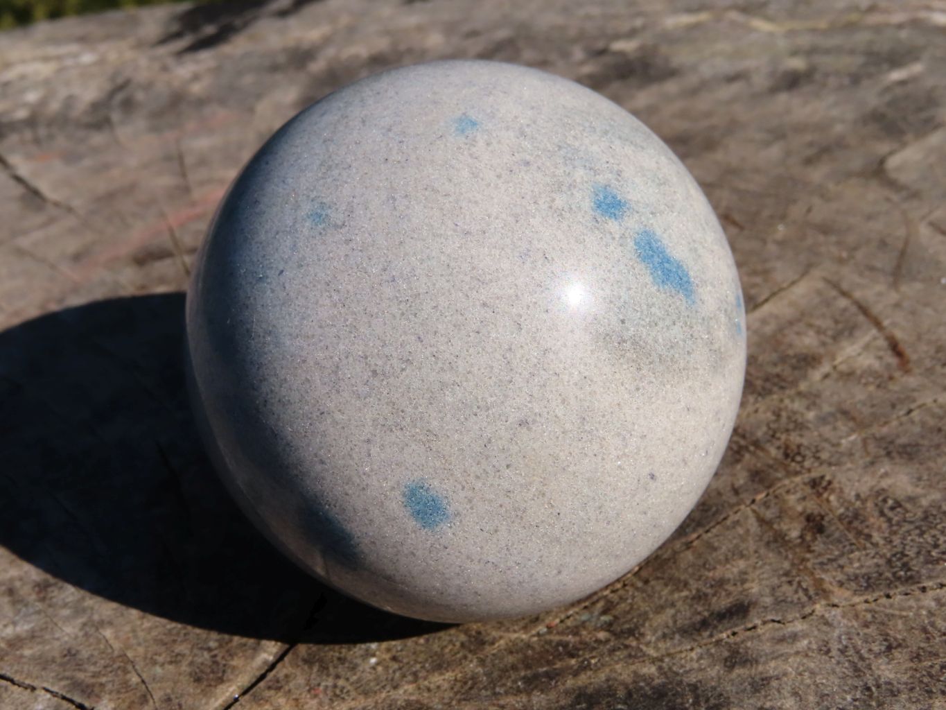 Polished Blue Spotted Spinel Spheres x 6 From Madagascar - TopRock