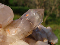 Natural Red Hematoid Quartz Clusters x 3 From Zimbabwe - TopRock