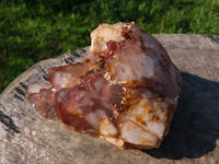 Natural Red Hematoid Quartz Clusters x 3 From Zimbabwe - TopRock