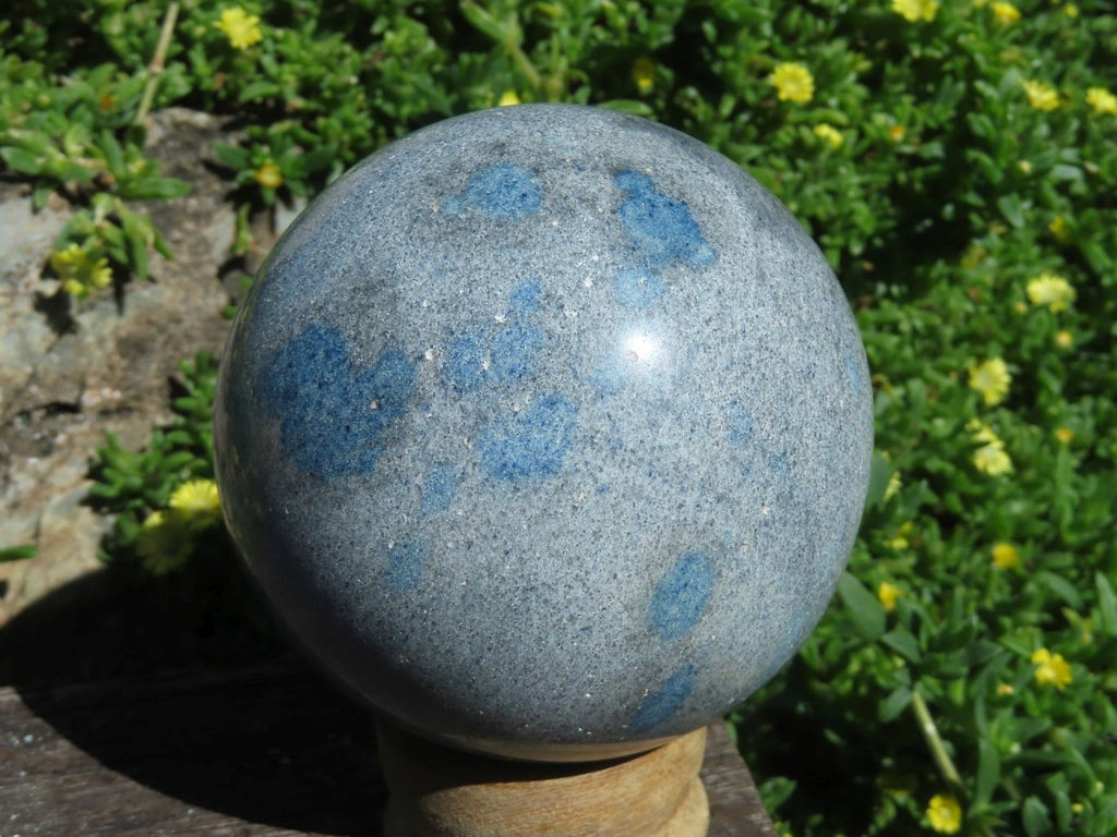 Polished Blue Spotted Spinel Spheres x 2 From Madagascar - TopRock