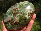 Polished Chrysoprase Standing Free Forms x 3 From Madagascar - TopRock