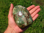 Polished Chrysoprase Standing Free Forms x 3 From Madagascar - TopRock