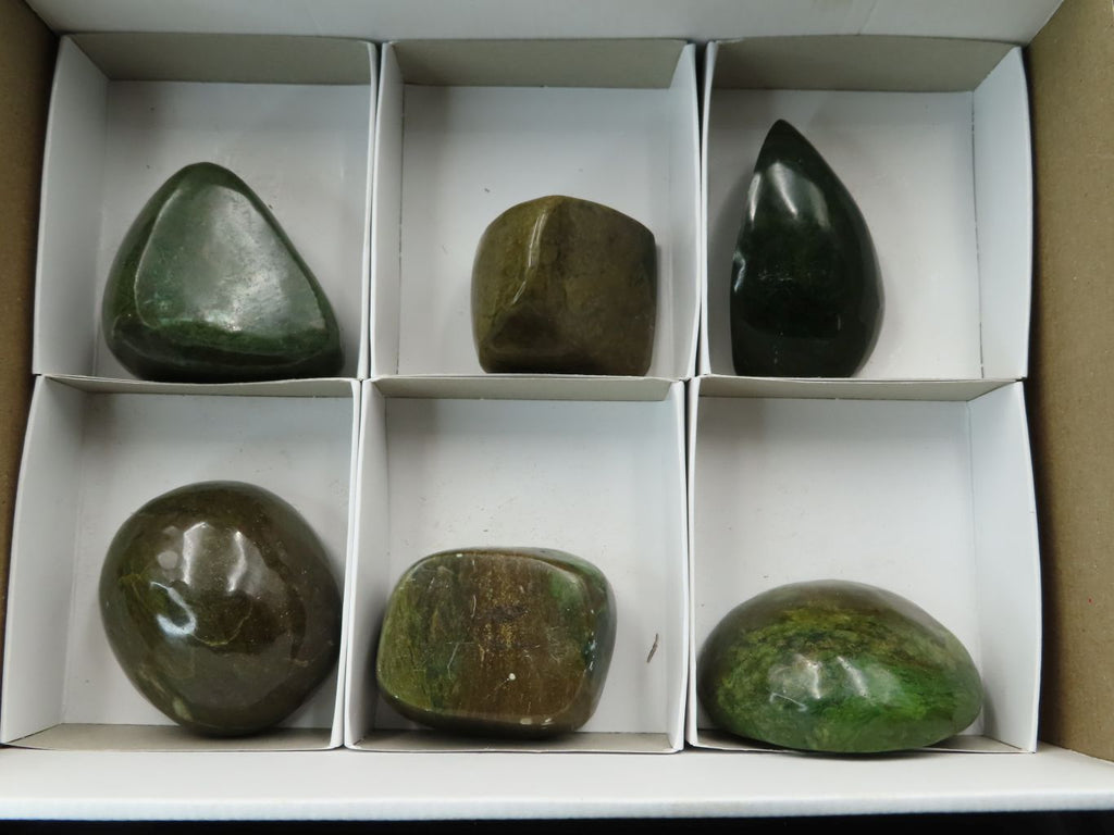 Polished Verdite Free Forms x 6 From Zimbabwe - TopRock