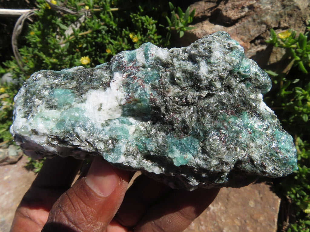 Natural Emeralds In Matrix x 6 From Sandawana, Zimbabwe - TopRock