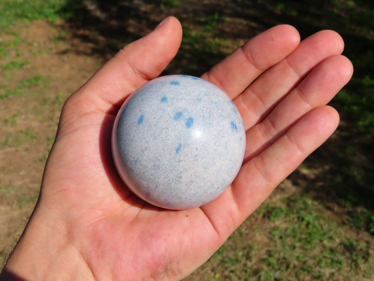 Polished Blue Spotted Spinel Spheres x 6 From Madagascar - TopRock