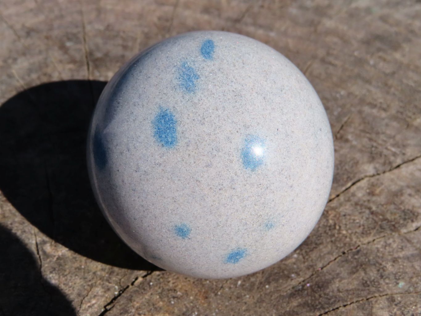 Polished Blue Spotted Spinel Spheres x 6 From Madagascar - TopRock