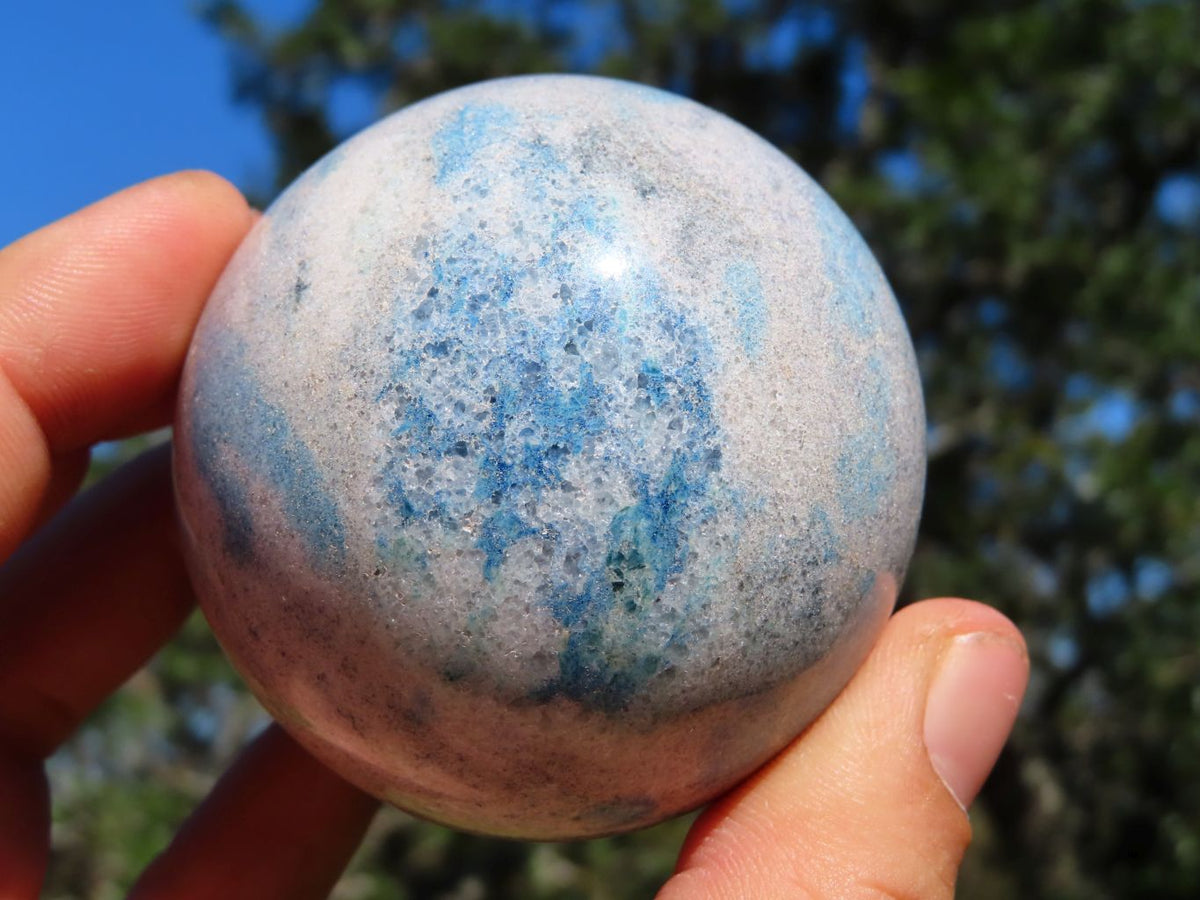 Polished Blue Spotted Spinel Spheres x 6 From Madagascar - TopRock