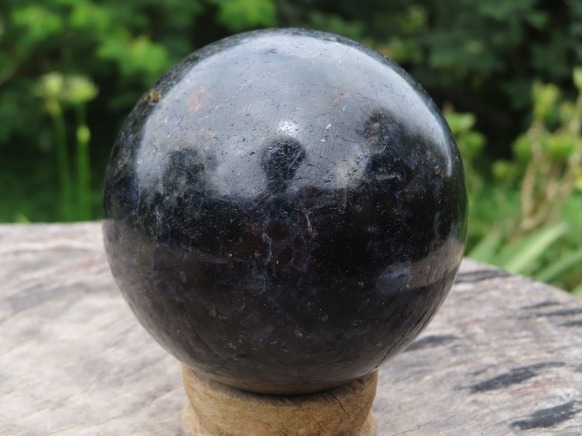 Polished Iolite Water Sapphire Spheres x 3 From Madagascar - TopRock