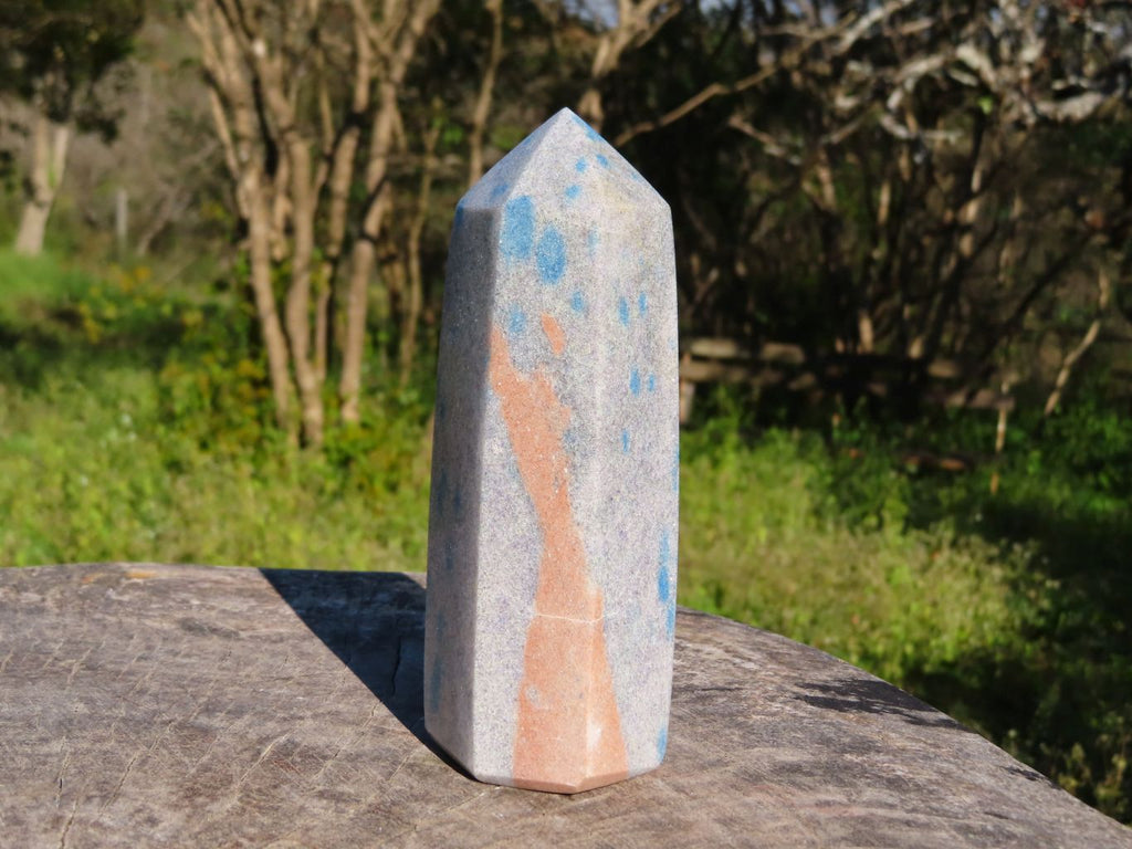 Polished Blue Spotted Spinel Crystal Points x 3 From Madagascar - TopRock