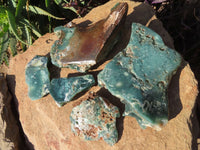 Polished One Side Mtorolite Free Forms x 5 From Mutorashanga, Zimbabwe - TopRock
