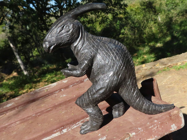 Polished Parasaurolophus Dinosaur Soap Stone Carving x 1  from Zimbabwe - TopRock