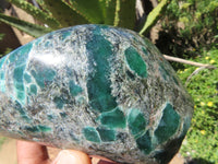 Polished Emeralds In Matrix Free Form x 1 From Sandawana, Zimbabwe - TopRock