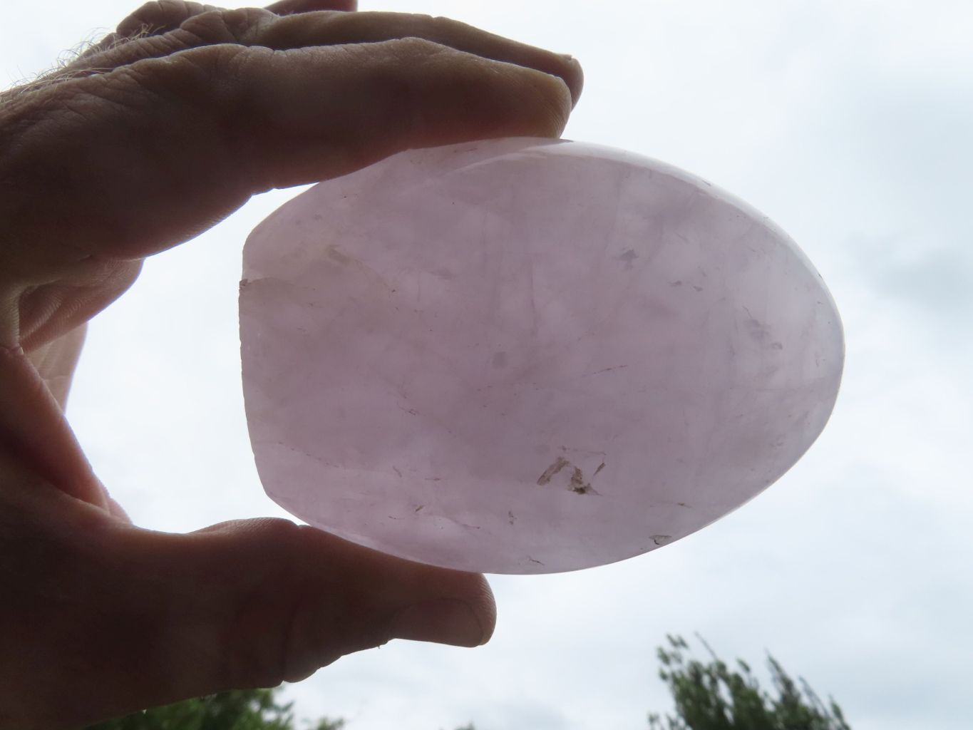 Polished Rose / Blue Rose Quartz Standing Free Forms x 3 From Madagascar - TopRock