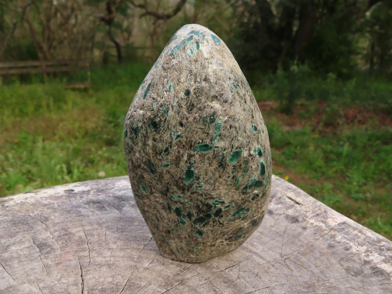 Polished Emeralds In Matrix Standing Free Forms x 2 From Sandawana, Zimbabwe - TopRock