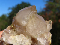 Natural Smokey Phantom Quartz Clusters x 2 From Lwena, Congo - TopRock