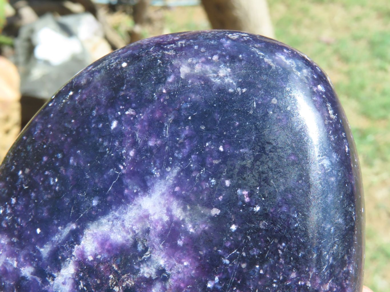 Polished Gem Lithium Mica Lepidolite Display Free Forms x 2 From Zimbabwe - TopRock