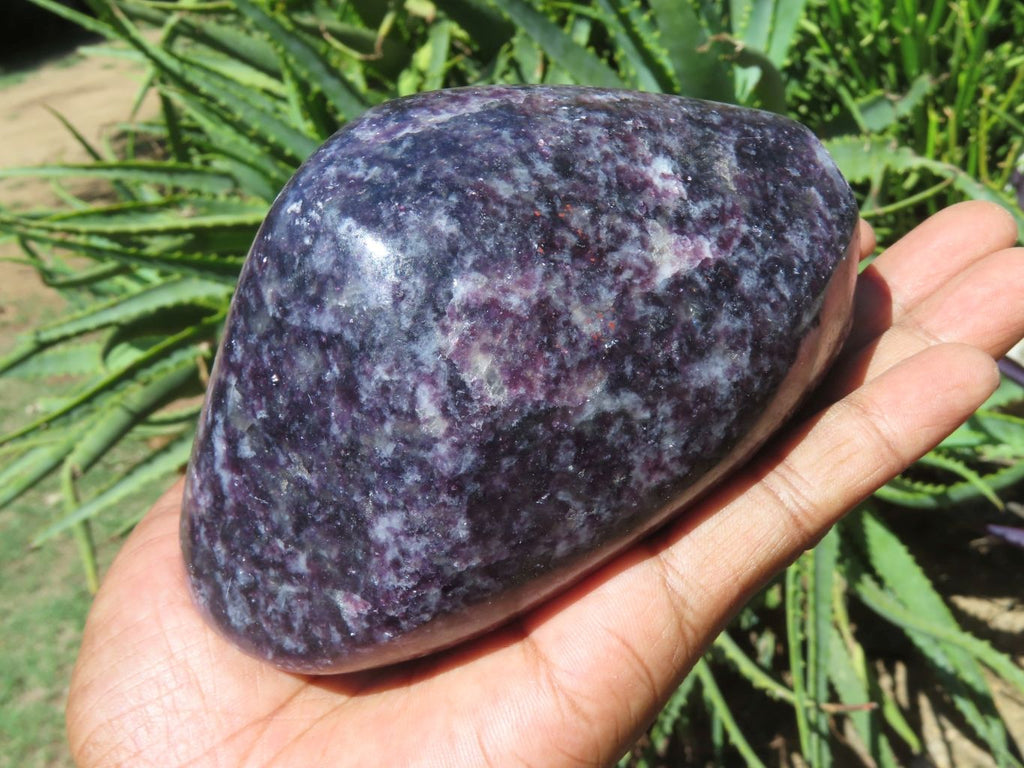 Polished Gem Lithium Mica Lepidolite Display Free Forms x 2 From Zimbabwe - TopRock