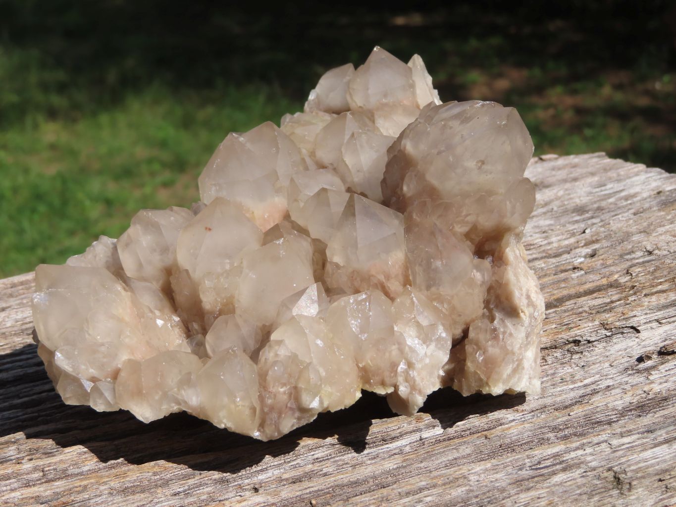 Natural Smokey Cascading Phantom Quartz Cluster x 1 From Luena, Congo - TopRock