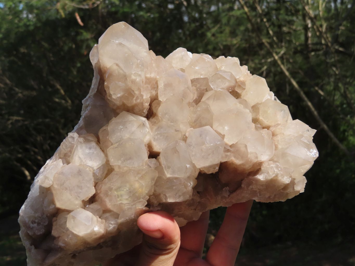 Natural Smokey Cascading Phantom Quartz Cluster x 1 From Luena, Congo - TopRock