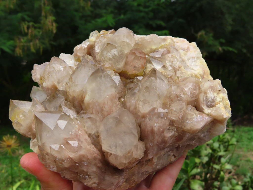 Natural Smokey Phantom Quartz Cluster x 1 From Lwena, Congo - TopRock