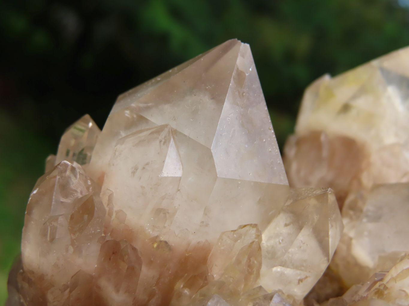 Natural Smokey Phantom Quartz Cluster x 1 From Lwena, Congo - TopRock