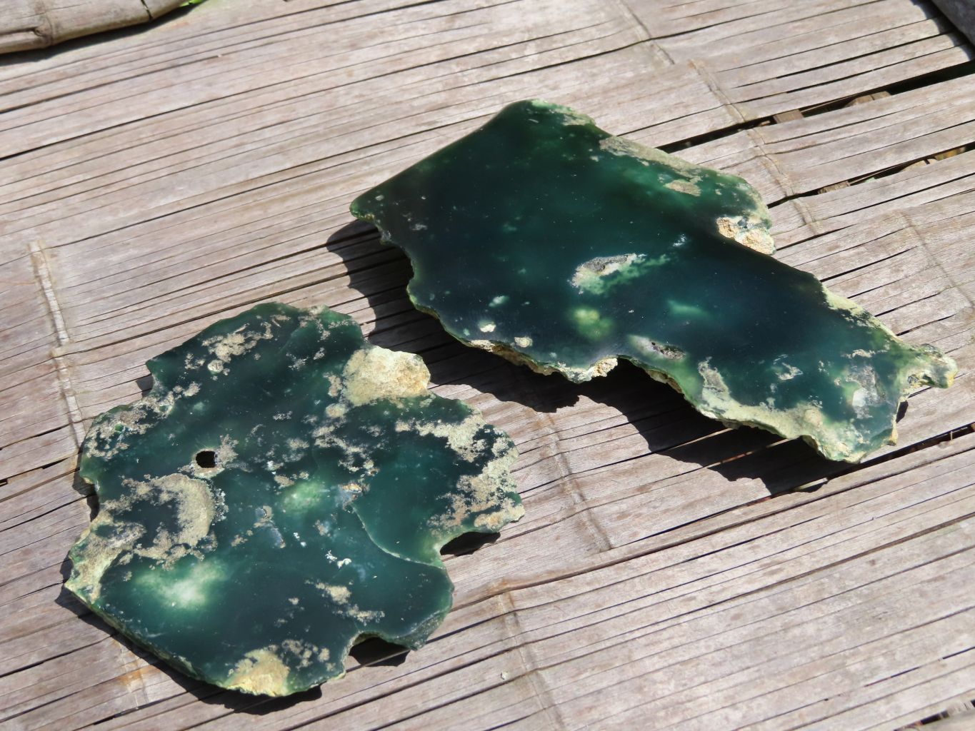 Polished One Side Mtorolite Slices x 2 From Mutorashanga, Zimbabwe - TopRock