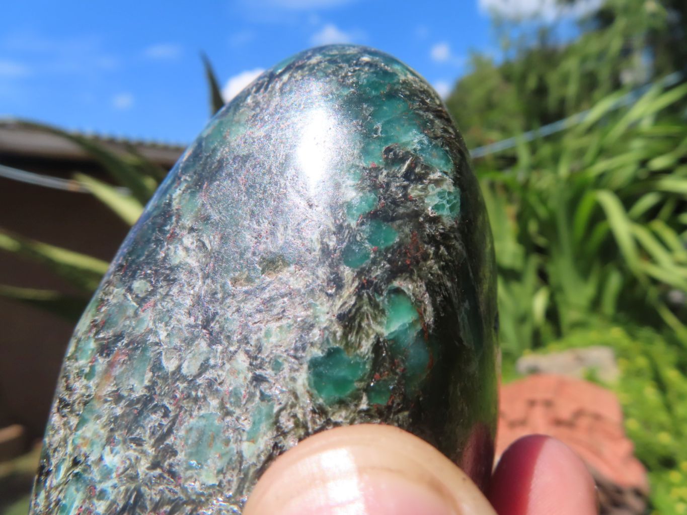 Polished Green Emerald in Matrix Standing Free Forms x 2 From Zimbabwe - TopRock