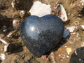 Polished  Lazulite Medium Hearts x 6 From Madagascar - TopRock