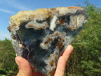 Polished Semi Translucent Watermelon Fluorite Slices x 2 From Uis, Namibia - TopRock